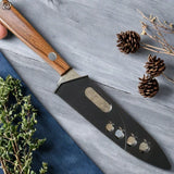 67-Ply Forged Damascus Steel Steak Knife – Solid Wood Handle Sharp Paring & Boning Knife