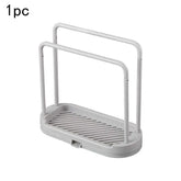 Kitchen Rag Drain Stand – Sink Drainage Shelf & Storage Basket for Sponge and Wire Ball