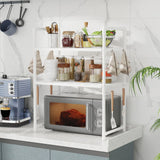 Microwave Oven Storage Rack – Space-Saving Countertop Kitchen Organizer Shelf