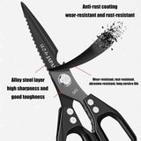 Multifunctional Kitchen Scissors – Stainless Steel Chicken Bone Cutter & Bottle Opener