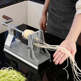 Metal Vegetable Spiralizer – 3-Blade Potato, Carrot & Zucchini Slicer
