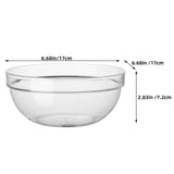 Transparent Large-Capacity Salad & Dessert Bowl | Lightweight Reusable Serving Bowl for Fruit, Yogurt & Ice Cream