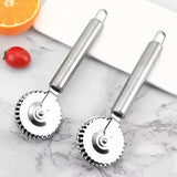 Stainless Steel Ravioli Cutter Wheel – Pasta & Pastry Crimper for Fresh Dough
