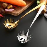 Multifunctional Stainless Steel Noodle Spoon – Pasta Strainer & Spaghetti Server