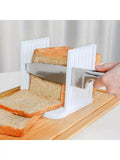 Adjustable Bread Slicer Guide – Foldable Plastic Cutter for Homemade Bread