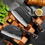 2024 New Seiko Hand-Forged Kitchen Knife – Dual-Purpose Chef Knife for Meat & Small Bones