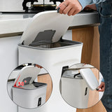 7/9L Wall-Mounted Trash Can with Lid – Hanging Kitchen & Bathroom Garbage Bin