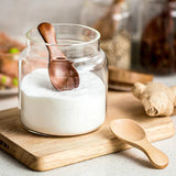 4Pcs Mini Wooden Spoon Set – Small Spice, Sugar & Coffee Scoops for Kitchen