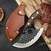 WXCOO Hand-Forged Hammered Chef Knife – Stainless Steel Meat Cleaver & Multi-Purpose Kitchen Knife