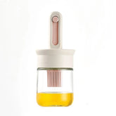 Silicone Oil Dispenser Bottle with Brush – BPA-Free Heat-Resistant Cooking & BBQ Tool
