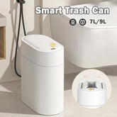 7/9L Two-Way Smart Sensor Trash Can – Wall-Mounted Narrow Slit Induction Bin for Toilet & Kitchen