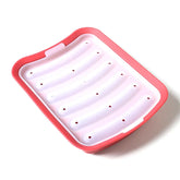 Silicone Sausage Maker Mold (6 Grids) – DIY Hot Dog & Ham Making Tool with Lid