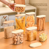 Clear Food Storage Jars with Lids – Airtight BPA-Free Canisters for Pantry, Coffee, Pasta, Sugar & Kitchen Organization