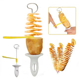 Whirlwind Potato Spiral Cutter – Potato Tower Making Machine & Creative Vegetable Slicer