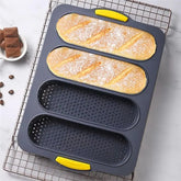 Large Silicone Baking Mold – Non-Stick Baguette Bread Tray for Home & Restaurant Baking
