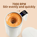 Electric Automatic Stirring Coffee Mug 380ML โ Rechargeable Self-Mixing Stainless Steel Cup