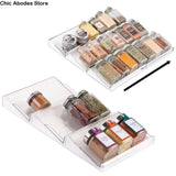 Expandable 3-Tier Spice Rack Drawer Organizer – Adjustable