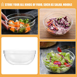 Transparent Large-Capacity Salad & Dessert Bowl | Lightweight Reusable Serving Bowl for Fruit, Yogurt & Ice Cream