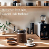 Vacuum Coffee Bean Storage Container – Stainless Steel Airtight & Light-Proof Canister