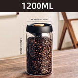 Vacuum Sealed Glass Jar – Airtight Coffee, Tea & Food Storage