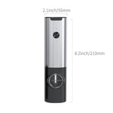 Automatic Salt & Pepper Grinder Set – USB Rechargeable Stainless Steel with Adjustable Coarseness