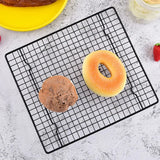High Carbon Steel Nonstick Cake Cooling Rack – Grid Tray for Biscuits, Muffins & Cakes
