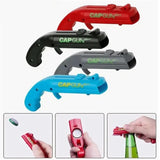 Cap Gun Beer Bottle Opener – Portable Ejection Bottle Cap Launcher