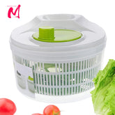 Manual Salad Spinner – 4 Quart Lettuce & Vegetable Washer Dryer