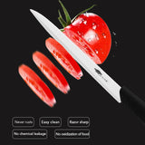 Akatsuki Ceramic Kitchen Knives Set – 3/4/5/6 Inch White Zirconia Blade with Vegetable Peeler