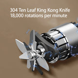 Portable USB Electric Blender 350ML – 4/10 Blades Smoothie & Juice Maker Cup