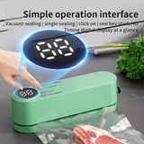 Mini USB-Rechargeable Vacuum Sealer – Portable Wireless Food Preservation Machine with Bags