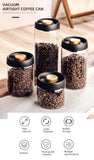 Vacuum Sealed Glass Jar – Airtight Coffee, Tea & Food Storage
