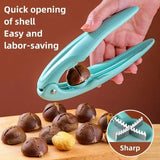 Stainless Steel Nut Sheller & Chestnut Cutter – Heavy-Duty Walnut Opener Tool