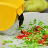 1pc Creative Hopper Kitchen Onion & Garlic Wire Cutter – Vegetable Chopper Gadget