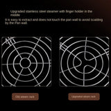 Stainless Steel Steamer Rack β Heavy Duty Round Trivet for Pots & Pressure Cookers