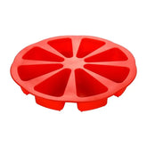 Silicone Cake Mold 8-Hole Orange Shape – Pizza Pan & Scone DIY Baking Mold