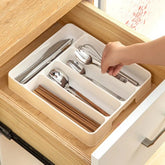 4/5 Compartment Cutlery Organizer – Kitchen Drawer Divider Tray for Spoon & Fork