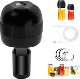 Electric Mini Mason Jar Vacuum Sealer Kit – Automatic Handheld Jar Pump with Lids