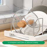 Foldable Kitchen Pot & Lid Storage Rack β Multi-Purpose Utensil Organizer