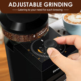 Automatic Burr Mill Coffee Grinder – 28 Adjustable Grind Settings for Espresso & French Press