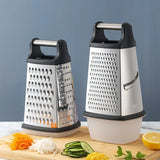 4-in-1 Stainless Steel Grater with Container | Vegetable & Cheese Slicer | Multipurpose Kitchen Cutter