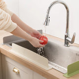Silicone Sink Baffle Splash Guard – Oil-Proof Water Blocking Plate with Suction Cup