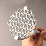 Aluminum Manual Potato Masher – Wood Handle Multi-Purpose Food Crusher