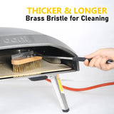 SHANGPEIXUAN Pizza Oven Copper Brush – Stainless Steel Handle Grill & Oven Scraper