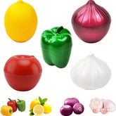 Plastic Food Storage Box – Sealed Vegetable & Fruit Organizer for Onion, Garlic, Green Pepper