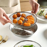Stainless Steel Filter Tray – Reusable Round Mesh Basket for Frying, Grilling & Straining