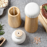 Spice Mill Salt and Pepper Grinder β Manual Refillable Herbs Grinder with Adjustable Ceramic Core