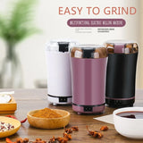 HOMEFISH Electric Coffee & Spice Grinder – Portable Multifunctional Herb, Nut, and Bean Grinder