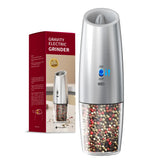 Gravity Sensing Electric Salt & Pepper Grinder Set – Automatic USB Rechargeable Adjustable Spice Mill