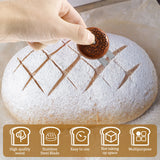 Bread Dough Scoring Tool – Wooden Sourdough Scorer with 10 Stainless Steel Blades